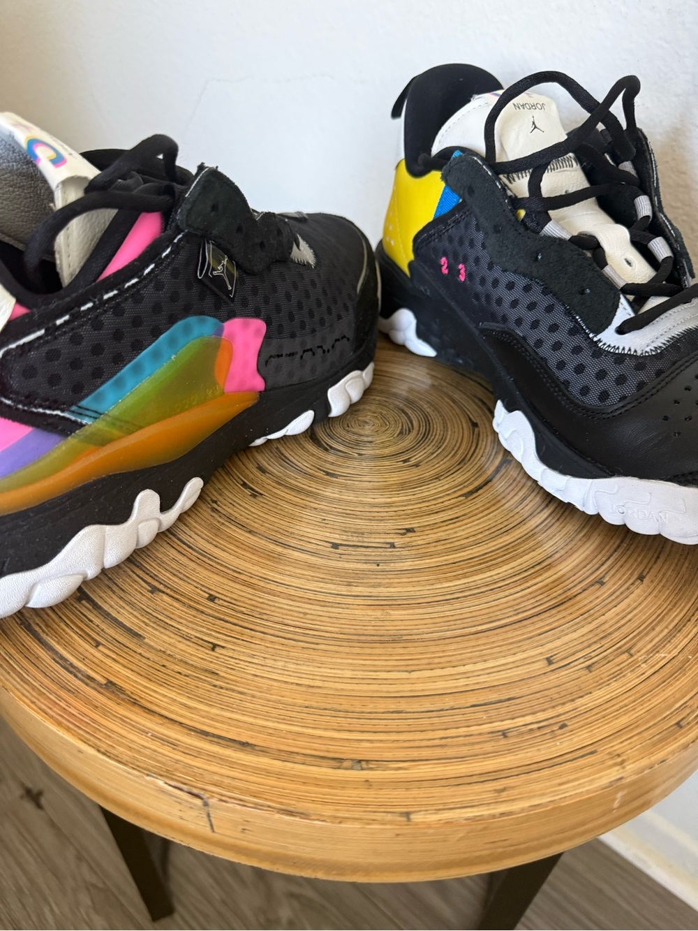 Nike Air Jordan Delta 2 SP Black and White base with Vibrant multicolor - Picture 2 of 8
